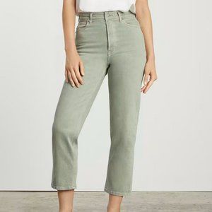 EUC Everlane Way-High Pant in Archroma Aqua-Grey - Size 33